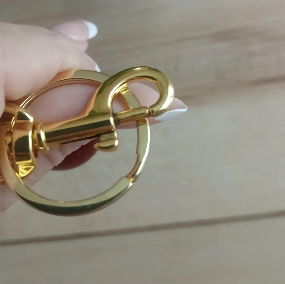 Brand New Red Cherry Keychain Or Purse Charm! - Picture 3 of 4